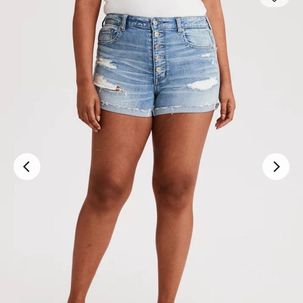 AE Ne(x)t Level Super High-Waisted Denim Short Short 18